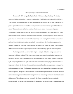 The Hypocrisy of Japanese Internment