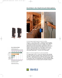 Arc-D-tect(TM) Arc Fault Circuit Interrupters