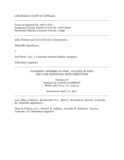 06CA1542 - Colorado Judicial Branch