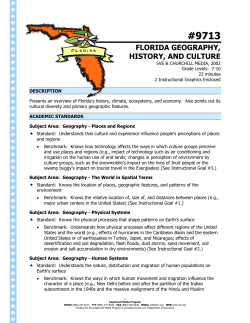 9713 florida geography, history, and culture