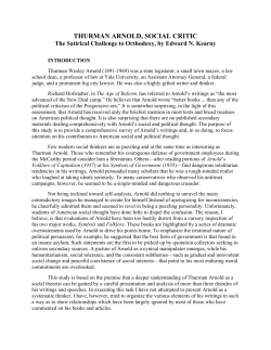 PDF  THURMAN ARNOLD, SOCIAL CRITIC