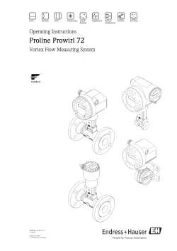 Prowirl 72 FOUNDATION Fieldbus