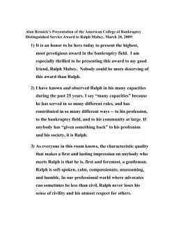 Prof. Alan Resnick introduction of recipient