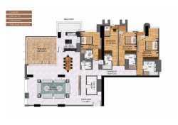 Level 64 Unit no. 01 4 Bedroom Total area 324 sq m