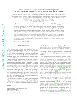 Tensor-optimized antisymmetrized molecular dynamics as a