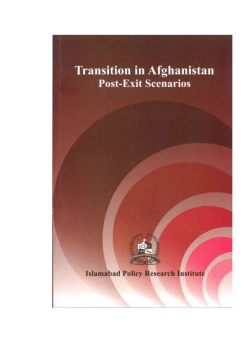 Transition in Afghanistan Post