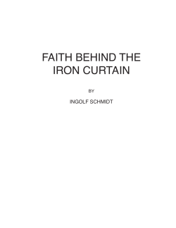Faith Behind the Iron Curtain