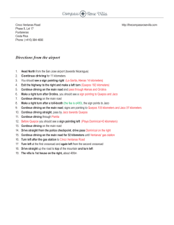 Directions from the airport