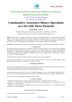 Commutative Associative Binary Operations on a Set