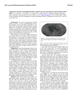 ASSESSING THE RELATIONSHIP BETWEEN ABSOLUTE AGE