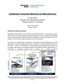 Lightweight Composite Materials and Manufacturing