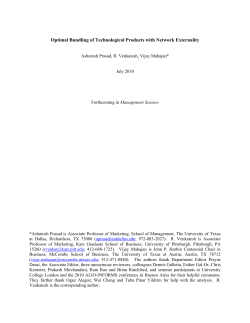 Optimal Bundling of Technological Products with