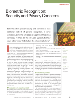 Biometric Recognition: Security and Privacy Concerns