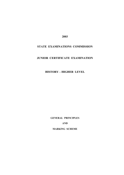 2003 state examinations commission junior certificate