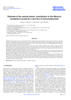 Estimate of the neutral atoms` contribution to the Mercury exosphere