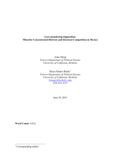 Gerrymandering Opposition, Meng and Palmer