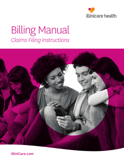 Billing Manual - IlliniCare Health