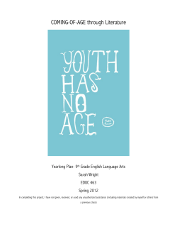 COMING-OF-AGE through Literature