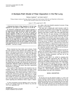 A Multiple-Path Model of Fiber Deposition in the