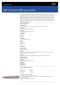 EMC C0nnectrix MDS 9140 Switch