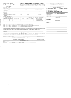 DL-40 Supplemental Examination