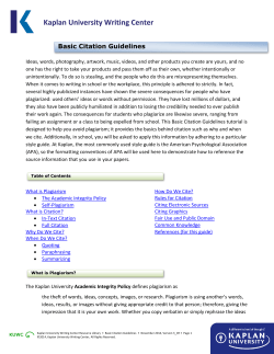 Basic Citation Guidelines