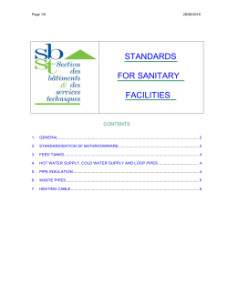 Sanitary Facilities