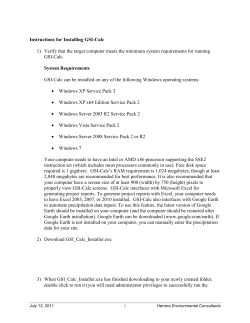 how to install the software - Washington Stormwater Center