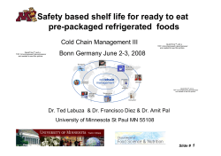 Safety based shelf life for ready to eat pre