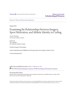 Examining the Relationships between Imagery, Sport Motivation