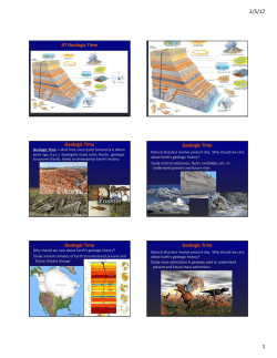7 Geologic Time #7 Geologic Time Geologic Time Geologic Time