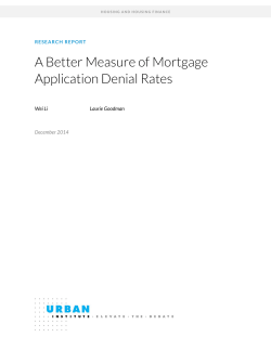 A Better Measure of Mortgage Application Denial