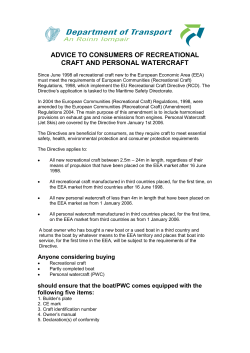 advice to consumers of recreational craft and personal watercraft