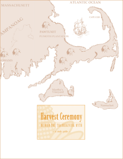 Harvest Ceremony BEYOND THE THANKSGIVING MYTH