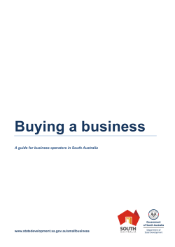 Buying a business - Department of State Development