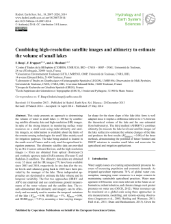 Combining high-resolution satellite images and altimetry to estimate