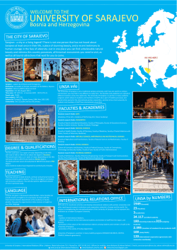 university of sarajevo - JoinEU