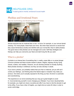 Phobias and Irrational Fears: Tips for Confronting and Breaking Free
