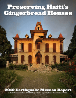 Preserving Haiti`s Gingerbread Houses
