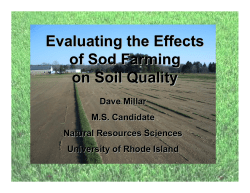 Soil Quality and Sod Farming