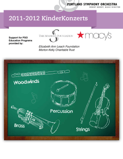 2011-2012 KinderKonzerts - Portland Symphony Orchestra