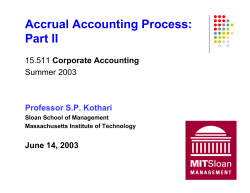 Accrual Accounting Process