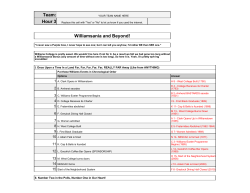 Answers - WSO (Williams Students Online)