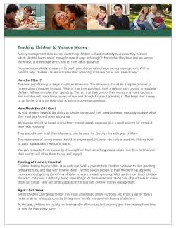 Teaching Children to Manage Money