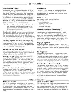 Amended Resident Return Instructions