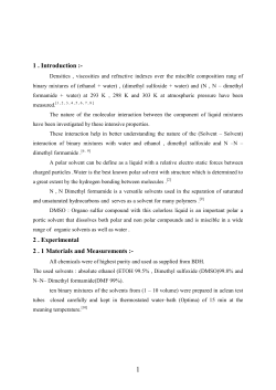 Study of some Intensive Properties of some Binary Polar