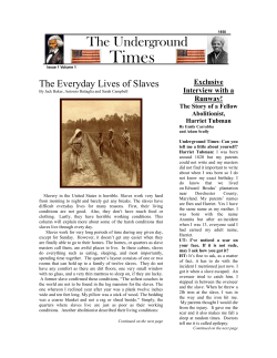 The Everyday Lives of Slaves