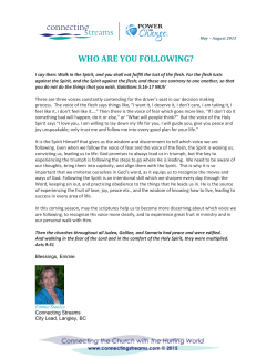 FACTS May-Aug 2015 - Connecting Streams