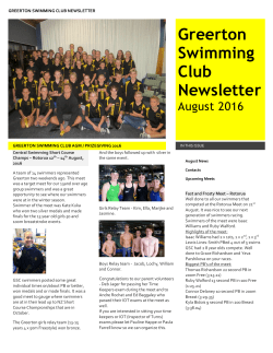 GSC Newsletter August 2016