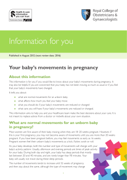 Your baby`s movements in pregnancy